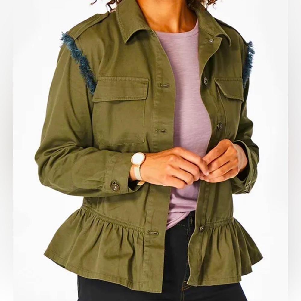 Matilda Jane Olive Green Varsity Jacket